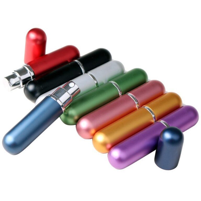 Colourful Bilsa atomizers for travel